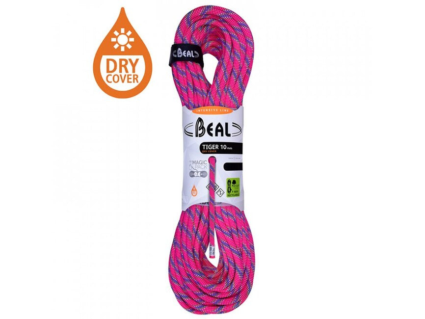 BEAL Tiger Unicore динамічне пазуки для зимного лазіння 10 mm 200 m, фуксія