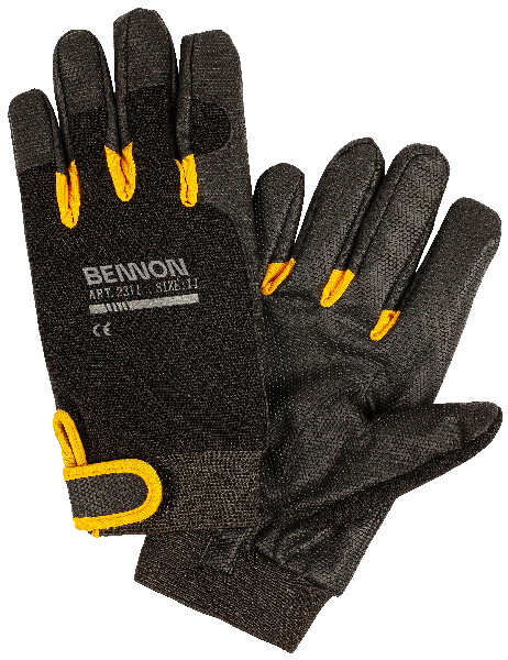 BENNON KALYTOS WTR робочі рукавиці Gloves, чорна/жовта