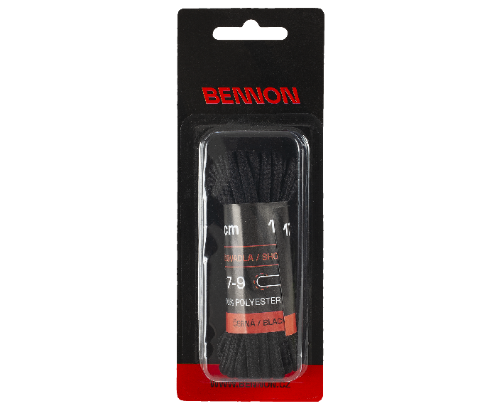 BENNON Laces Black Box шнурки для взуття 170 см