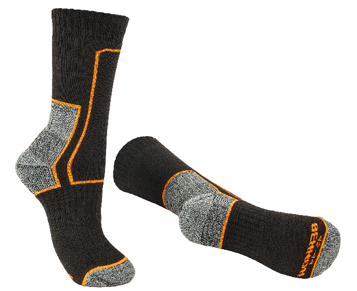 BENNON Trek Sock тrekові шкарпетки, чорна/помаранчева