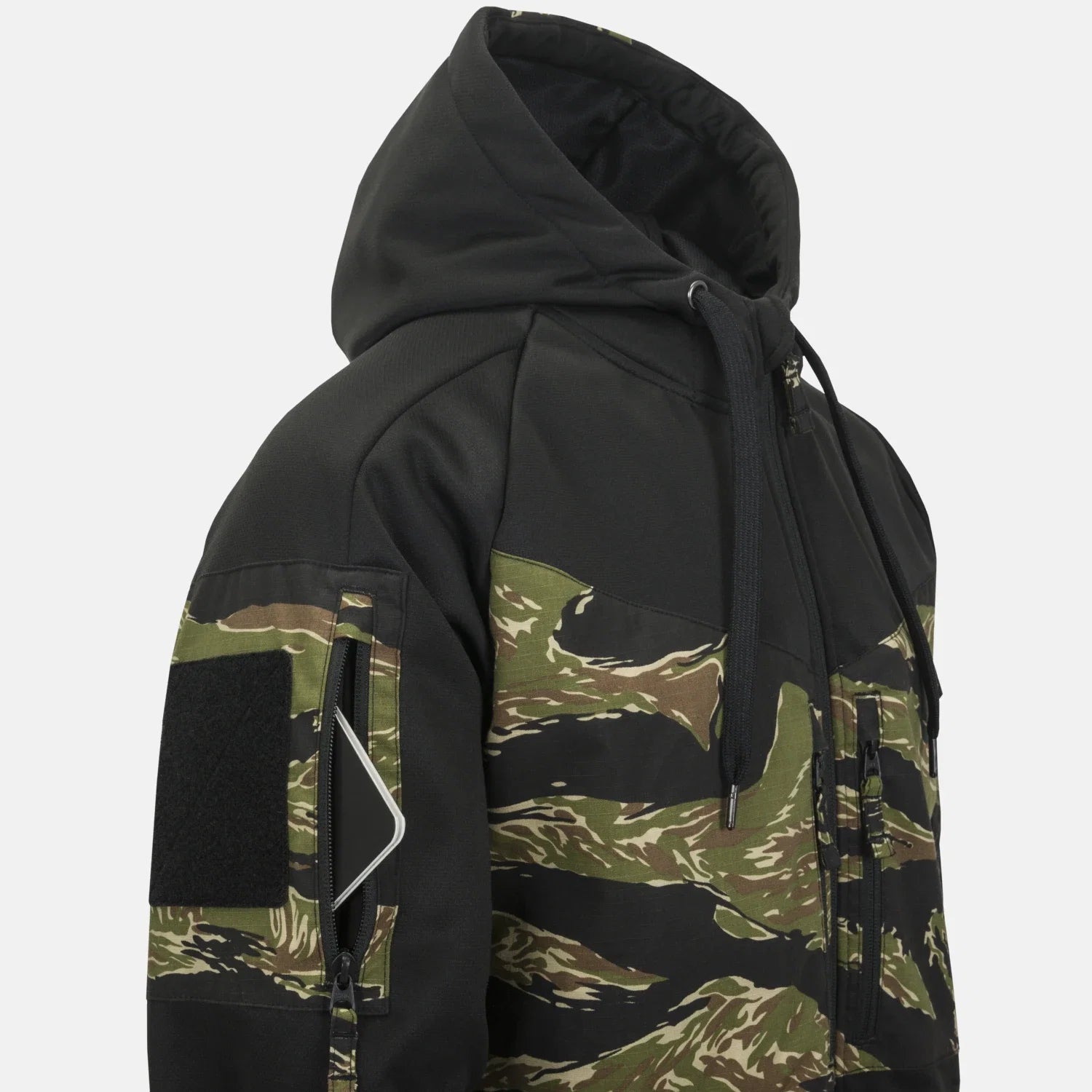Helikon-Tex ROGUE HOODIE bunda, BLACK/TIGER STRIPE – detail 2