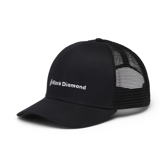 Black Diamond BD Trucker кепка, чорна-чорна-BD wordmark