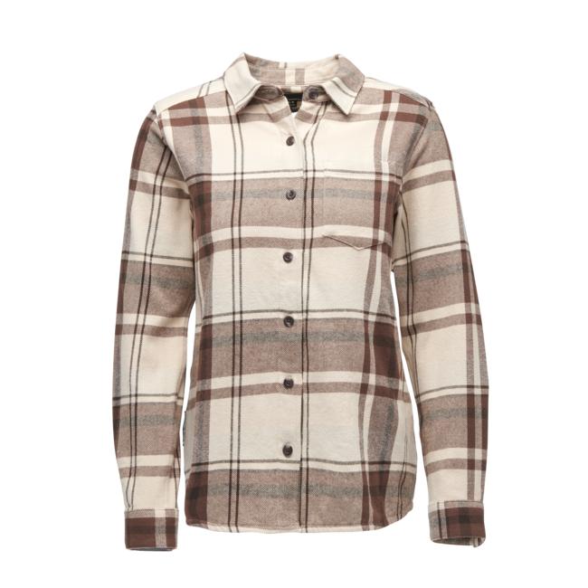 Black Diamond Project Flannel фланелева сорочка жіноча, chalk рожевий-walnut plaid