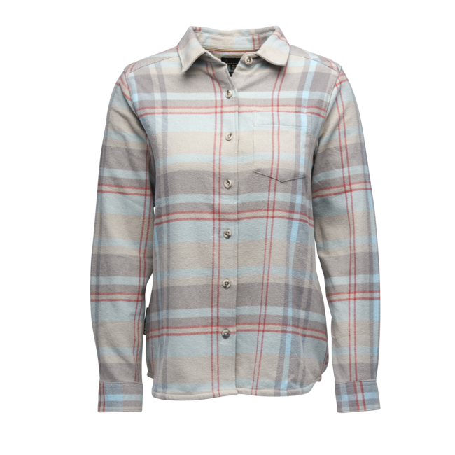 Black Diamond Project Flannel фланелева рубашка жіноча, pewter-belay синій plaid