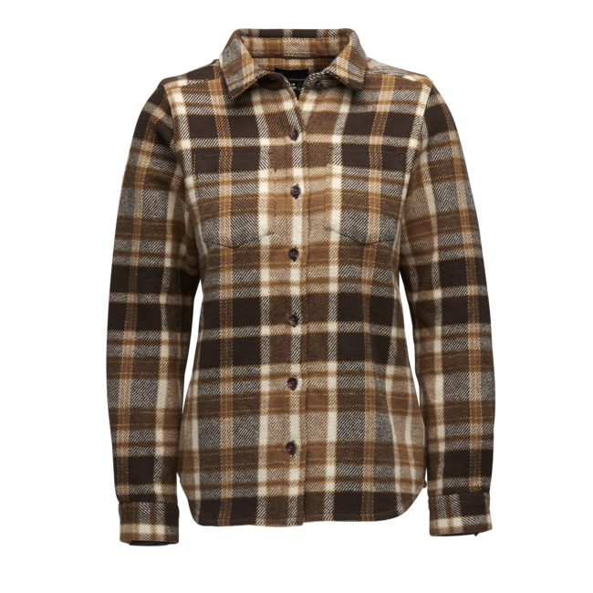 Black Diamond Project Heavy Flannel фланелева сорочка жіноча, кору-білий картатий