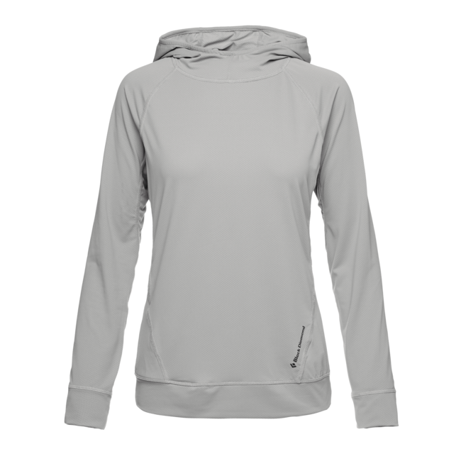 Black Diamond флісова толстовка з капюшоном Alpenglow жіноча, pewter