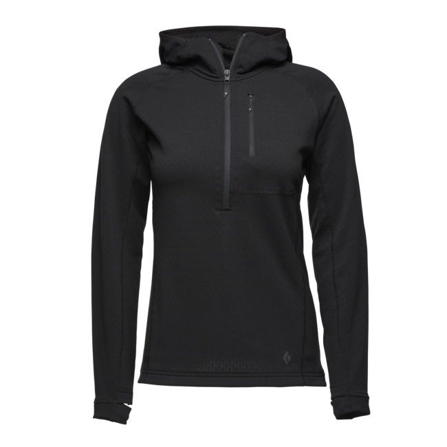 Black Diamond Coefficient толстовка жіноча з блискавкою, чорна