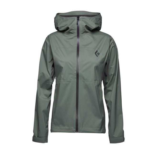 Black Diamond Stormline Stretch Rain Shell непромокаємна куртка жіноча, лавровий зелений