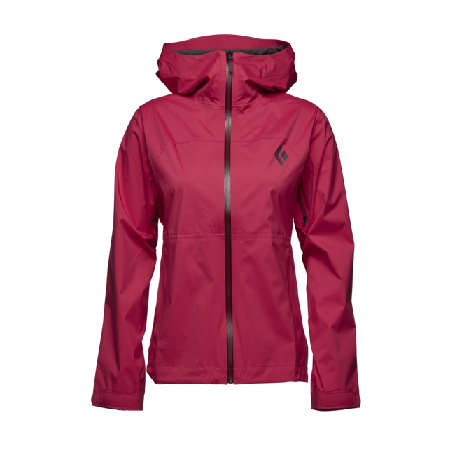 Black Diamond Stormline Stretch Rain Shell непромокаюча куртка жіноча, гранатовий