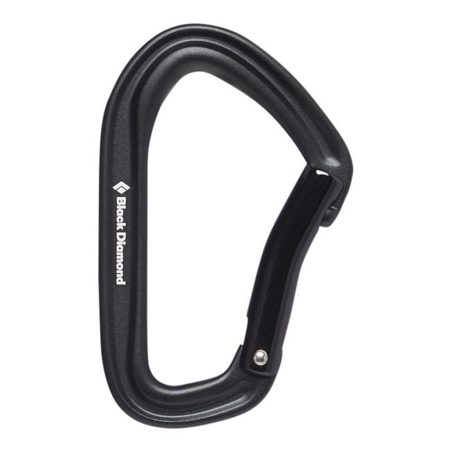 Black Diamond Hotforge Bent Gate карабін, чорний