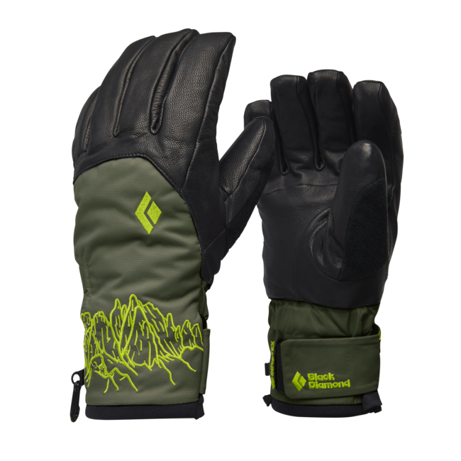 Black Diamond чоловічі шкіряні рукавиці Legend John Jackson Edition, чорно-тундра