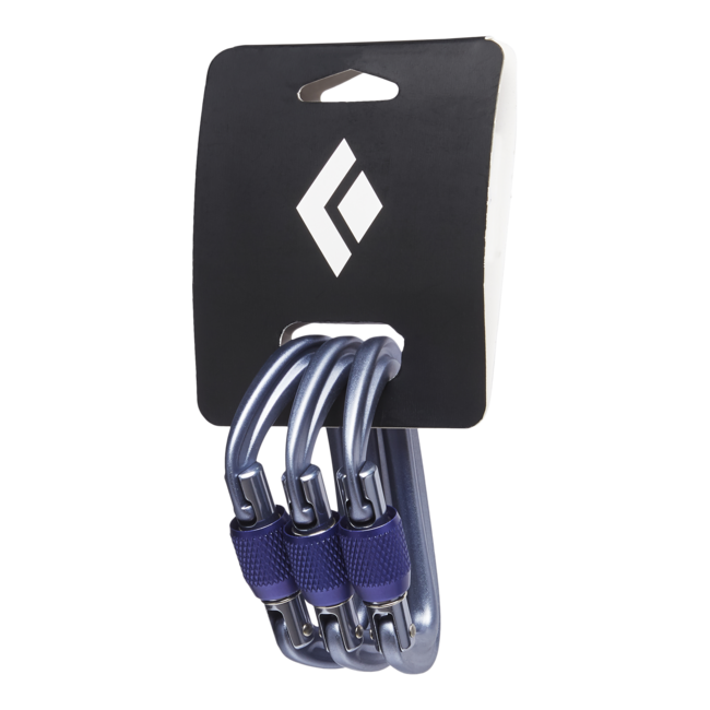Black Diamond Liteforge карабін гвинтовий, сірий, 3 шт.