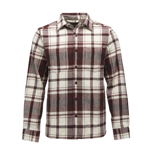 Black Diamond Project Heavy Flannel фланелева сорочка чоловіча, бордова-кремова клітинка