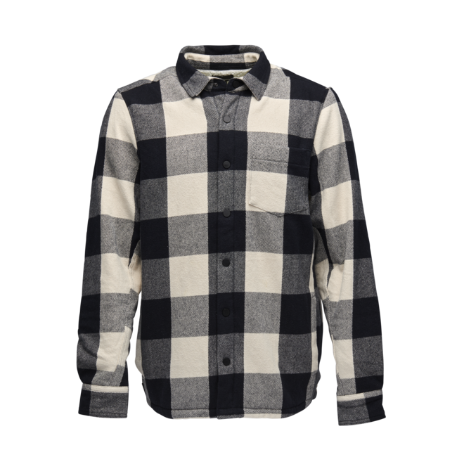Black Diamond Project Lined Flannel фланелева сорочка чоловіча, чорна-кремова клітинка