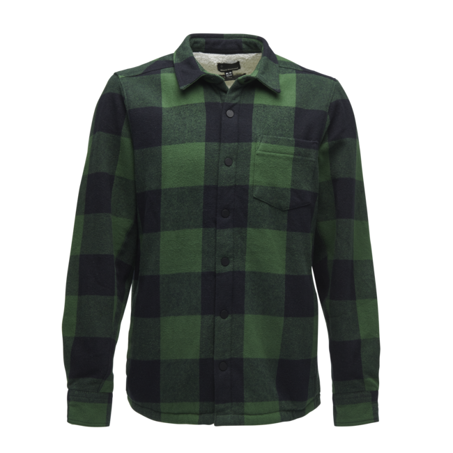 Black Diamond Project Lined Flannel фланелева сорочка чоловіча, пальмова зелень-чорна клітина