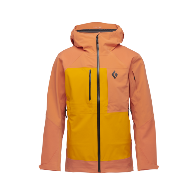 Black Diamond Recon Stretch Pro Shell лижна куртка чоловіча, bd помаранчевий-flame помаранчевий