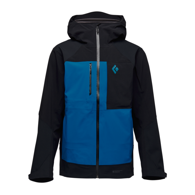 Black Diamond Recon Stretch Pro Shell лижна куртка чоловіча, чорний-kingfisher