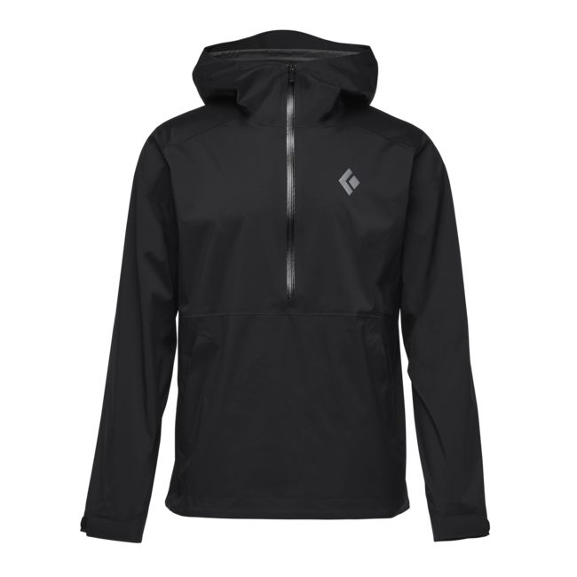 Black Diamond Stormline Stretch Anorak непромокаюча куртка чоловіча, чорна