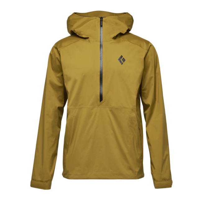 Black Diamond Stormline Stretch Anorak непромокаюча куртка чоловіча, темний карі