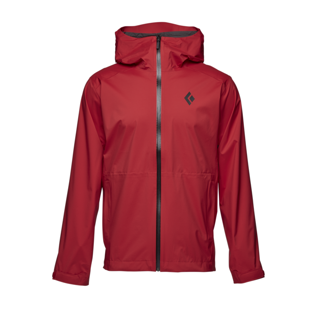 Black Diamond Stormline Stretch Rain Shell непромокаєма куртка чоловіча, карміновий