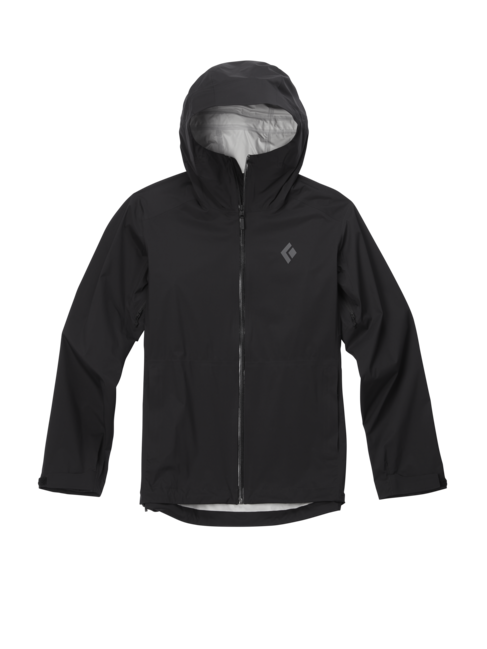 Black Diamond Stormline Stretch Rain Shell непромокаюча куртка чоловіча, чорна