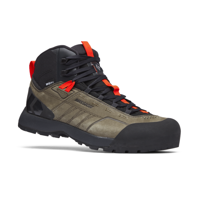 Black Diamond Mission Mid Waterproof Approach коричневі піднімаючи чоловічі черевики, коричневі-сірі