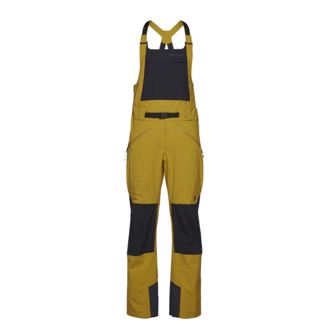 Black Diamond Recon Stretch Bibs штани чоловічі з тримачами, бурштиновий-чорний
