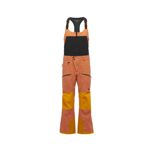 Black Diamond Recon Stretch Pro Bibs штани чоловічі з тракмами, помаранчево-червоні