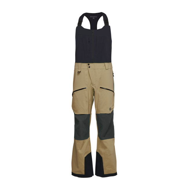 Black Diamond Recon Stretch Pro Bibs штани чоловічі з тракми, хакі-дим