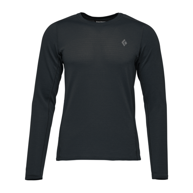 Black Diamond Coefficient Lt Crew футболка чоловіча з довгим рукавом, чорна