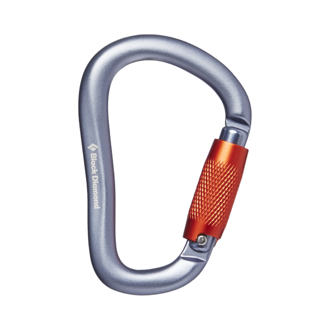 Black Diamond Rocklock Twistlock карабін, сірий