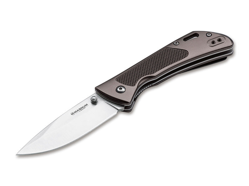 BÖKER® Advance Checkering складний EDC ніж, темний бронзовий