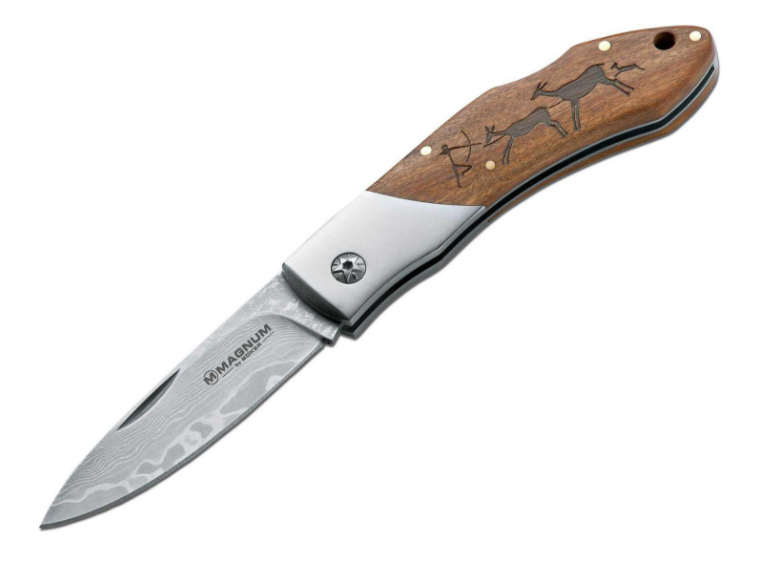 BÖKER® Magnum Caveman ніж Damast, 19,4см, складаний