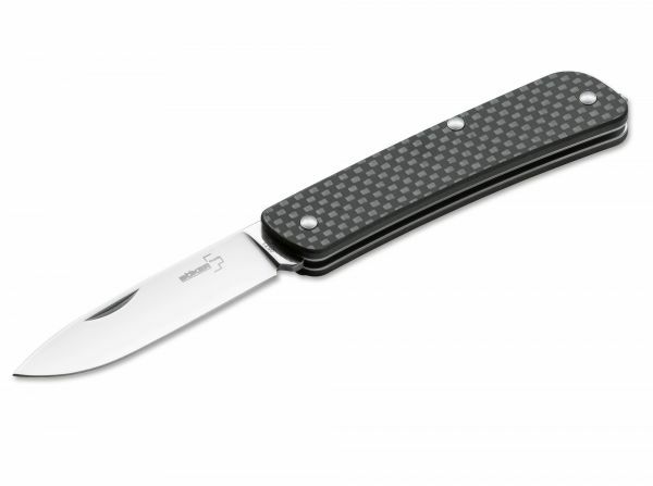BÖKER® Tech Tool Carbon 1 складаний ніж 7,1 см, чорний, G10, вуглецеве волокно