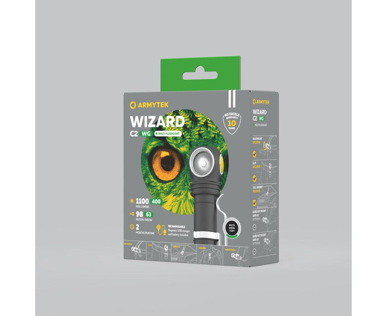 ArmyTek Wizard C2 WG налобний ліхтар LED акумуляторний білий 1100 лм