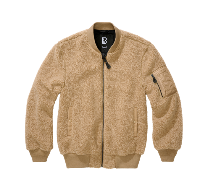 Brandit MA1 куртка Sherpa, верблюжа