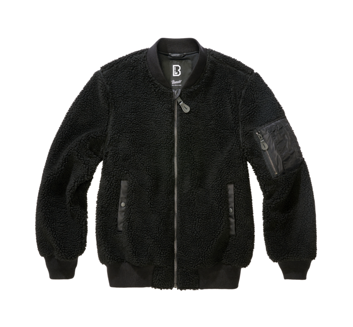 Brandit MA1 куртка sherpa, чорна