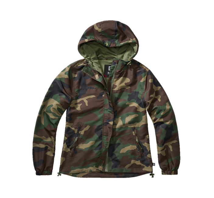 Brandit Summer Frontzip Windbreaker куртка жіноча, вудленд