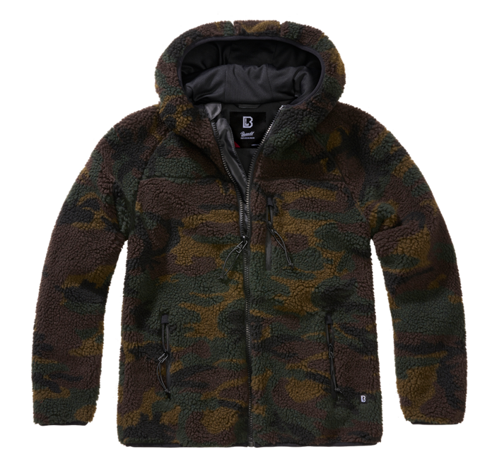 Brandit Teddyfleece куртка жіноча з капюшоном, вудленд
