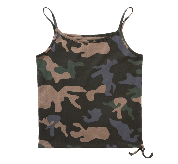 Brandit жіноча майка з тонкими бретелями, darkcamo