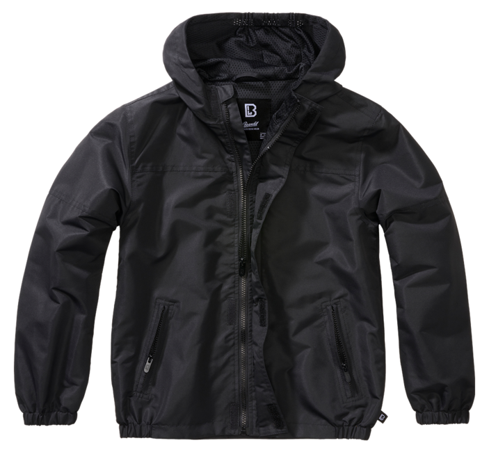 Brandit Summer Frontzip Windbreaker куртка дитяча, чорна