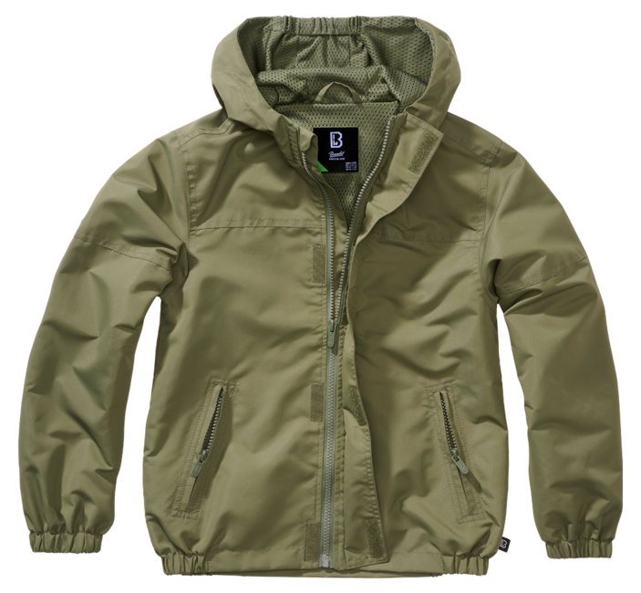 Brandit Summer Frontzip Windbreaker куртка дитяча, оливкова