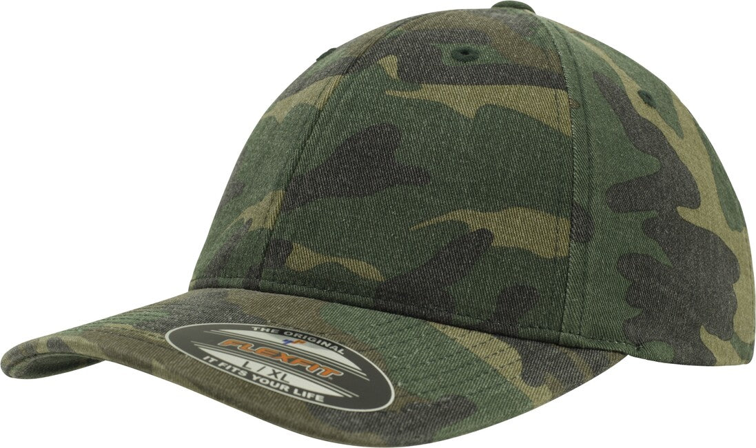 Brandit Flexfit Garment Camo бейсболка із вивіленим ефектом, вудленд