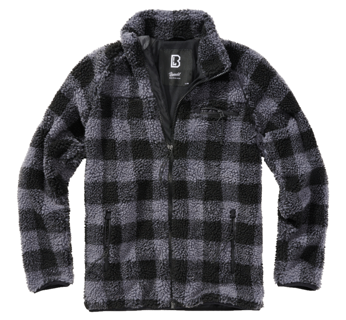 Brandit Teddyfleece куртка флісова, чорна/сіра