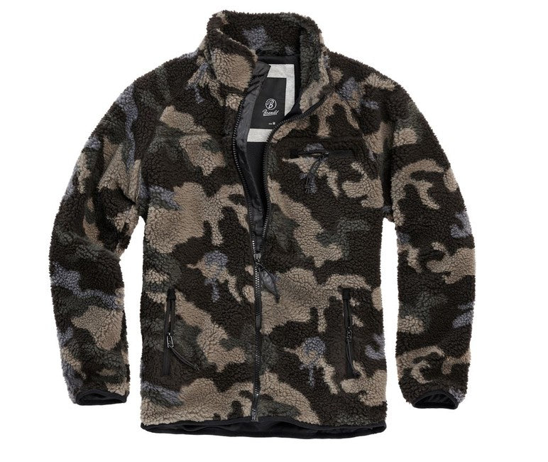 Brandit Teddyfleece флісова куртка, darkcamo