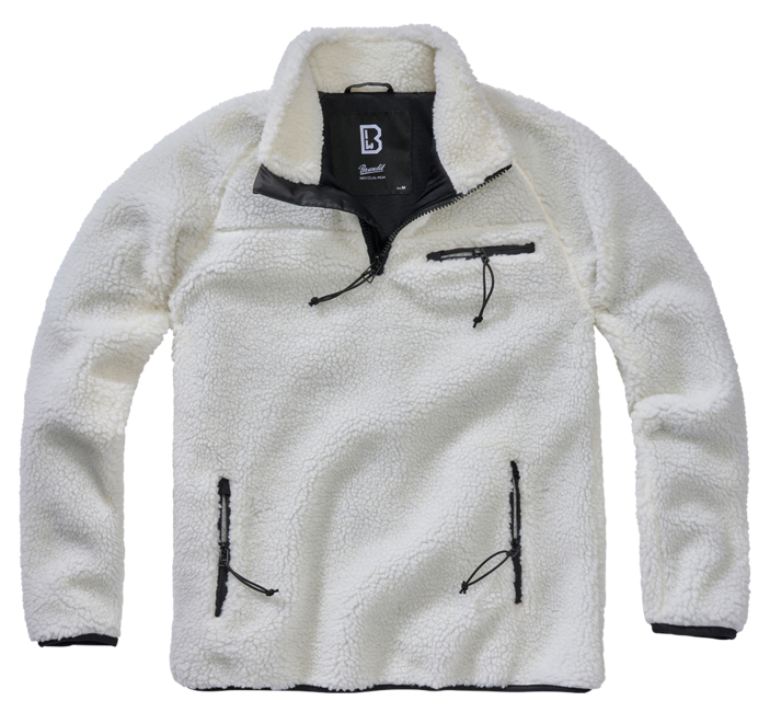 Brandit Teddyfleece Troyer куртка флісова, біла