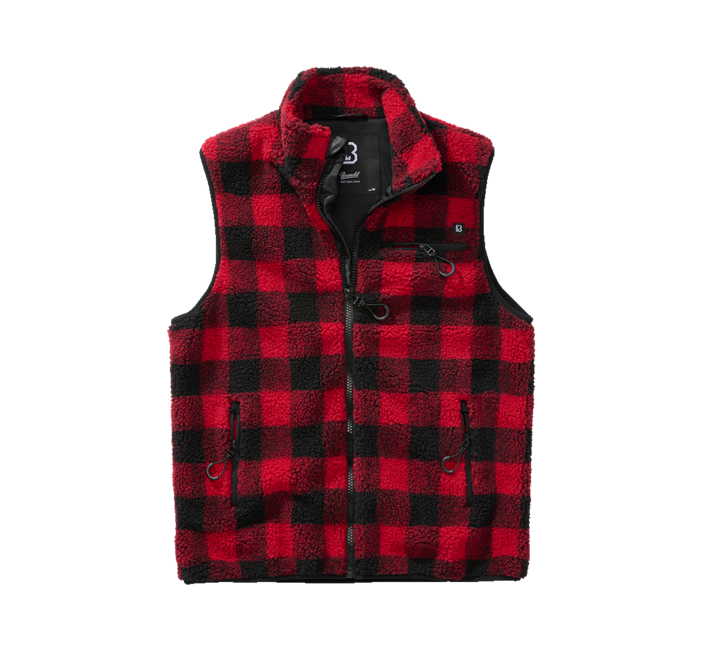 Brandit Teddyfleece жилет флісовий, червоний/чорний