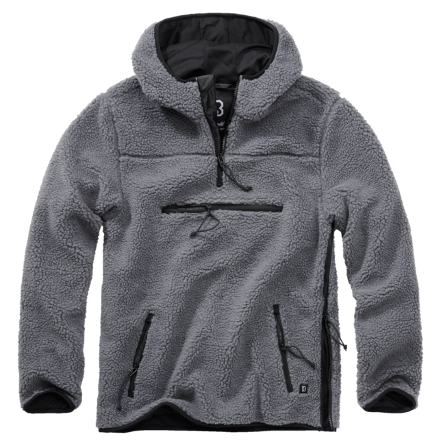 Brandit Teddyfleece Worker флісовий світшот, антрацит