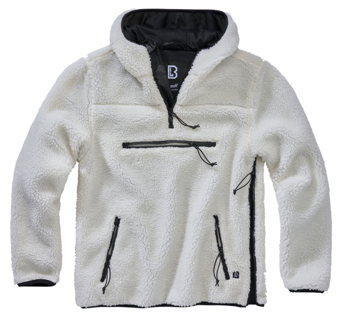 Brandit Teddyfleece Worker флісовий світшот, білий
