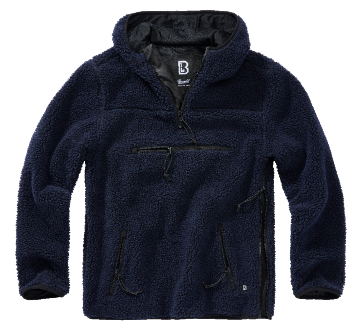 Brandit Teddyfleece Worker флісовий пуловер, темно-синій